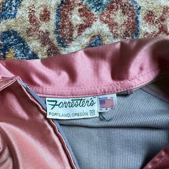 Vintage 1980s Forrester’s Zip-up Pink Jacket Medium - Picture 3 of 5